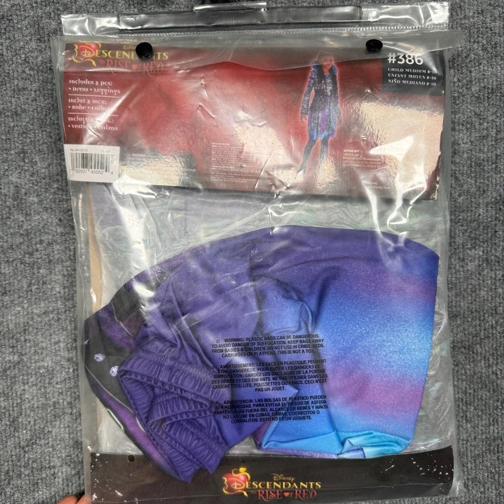 Disney Descendants Rise‎ Of Red Party Uliana Dress Leggings Costume